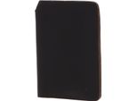 Buckle & Seam Pelle Caso Di Identificazione Concorde Passport Case Brown Marrone Scuro