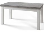 Tavolo Da Pranzo 120 Cm / 160 Cm, Tavolo Allungabile, Tavolo Da Cucina, Tavolo Da Pranzo, Tavolo Da Soggiorno, Tavolo Da Camera, Tavolo Moderno, Tavolo A Soppalco, Gambe Bianche, Classico, 120X80, Helles Atelier