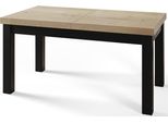 Tavolo Da Pranzo 120 Cm / 160 Cm, Tavolo Allungabile, Tavolo Da Cucina, Tavolo Da Pranzo, Tavolo Da Soggiorno, Tavolo Da Camera, Tavolo Moderno, Tavolo A Soppalco, Gambe Nere, Classico, 120X80, Halifax