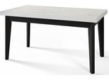 Tavolo Da Pranzo 120 Cm / 160 Cm, Tavolo Allungabile, Tavolo Da Cucina, Tavolo Da Pranzo, Tavolo Da Soggiorno, Tavolo Da Camera, Tavolo Moderno, Tavolo Loft, Gambe Nere, Scandinavo, 120X80, Marmo