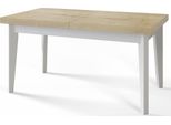Tavolo Da Pranzo 120 Cm / 160 Cm, Tavolo Allungabile, Tavolo Da Cucina, Tavolo Da Pranzo, Tavolo Da Soggiorno, Tavolo Da Camera, Tavolo Moderno, Tavolo Da Soppalco, Gambe Bianche, Scandinavo, 120X80, Halifax