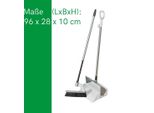 Novaliv 2X Set Per Spazzare In Piedi "Combi"" In Metallo Di Alta Qualità (Lunghezza 120 Cm) - Design Ergonomico Spazzola Con Paletta Paletta Con Manico Lungo"