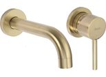 Rubinetto Da Incasso Rea Lungo Gold Mat + Box