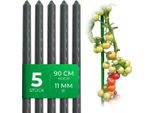Novatool 5 Bastoni Per Piantare 90 Cm Verde Diametro 11 Mm Bastoni Per Arrampicarsi In Metallo Plastificato Aiuto Per Arrampicarsi Bastoni Per Pomodori Portafiori