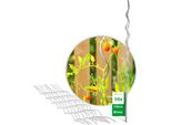 Novatool 50 Bastoncini Per Pomodori 150 Cm Diametro 5 Mm Bastoncini A Spirale Per Pomodori Zincati Bastoncini Per Pomodori Per Arrampicarsi Portafiori Bastoncini Per Piante
