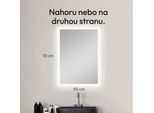 Specchio Da Bagno Con Illuminazione Talos - Specchio Da Bagno 50 X 70 Cm - Specchio A Led Con Cornice Luminosa - Adatto A Locali Umidi Grazie Alla Cornice In Alluminio