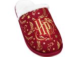 Harry Potter - Pantofole Da Donna, Lamina D'oro NS6677 (38 Eu, 39.5 Eu) (Rosso)