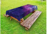 Abakuhaus Tovaglia Da Esterno Space, Ispirazione Spirituale Dim Star Cluster Milky Way, Cerchio Con Elementi Solari, Viola Blu, 145X265 Cm