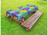 Abakuhaus Tovaglia Da Esterno Con Motivi Floreali, Stile Anni '90, Acquerello Floreale, Margherite, Camomilla, Motivi Botanici Ritmici, Multicolore, 145X210 Cm