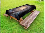 Abakuhaus Galaxis Tovaglia Da Esterno, Stelle Nella Galassia, Pianeti A Spirale, Spazio, Nebulosa, Tema Astronomico, Stampa, Nero, Beige, Viola, 145X210 Cm