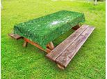Abakuhaus Tovaglia Da Esterno Wald, Sole Attraverso I Rami Degli Alberi E Le Foglie, Ambiente Rilassante, Tranquillo E Sereno, Design Rurale, Verde, 145X305 Cm