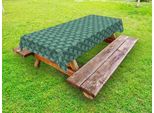 Abakuhaus Tovaglia Tropicale Per Esterni, Motivo Con Foglie Di Palma Esotiche Hawaiian Jungle Elements, Verde Schiuma Di Mare, 145X210 Cm