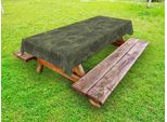 Abakuhaus Tovaglia Hawaii Colors Outdoor, Effetto Mimetico Monocromatico Ispirato Alla Scena Delle Piante Tropicali, Verde Militare E Marrone Ardesia, 145X265 Cm
