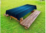 Abakuhaus Tovaglia Harbor A Righe Per Esterni, Sfondo Blu Vibrante Nvay Con Sottili Linee Verticali, Design Moderno, Blu Navy Verde Acqua, 145X210 Cm