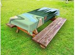 Abakuhaus Tovaglia Da Esterno Con Motivo Campo Da Golf, Attività Sportive, Stagno Nel Bosco E Bandiere Stampate, Verde Bosco Multicolore, 145X265 Cm