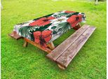 Abakuhaus Tovaglia Aloha Outdoor, Immagine Grafica Di Endemic Fiori In Fiore Con Macchie Giallo Pastello, Verde Siena, 145X265 Cm