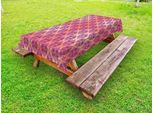 Abakuhaus Tovaglia In Damasco Per Esterni, Motivo Floreale Classico In Damasco, Stile Ispirato All'antica Regalità Francese, Viola, 145X305 Cm