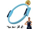 Anello Winch Pilates | Con Morbida Imbottitura | Anello Di Resistenza Per L'allenamento Di Tutto Il Corpo, Lo Yoga E La Fisioterapia | (Blu)