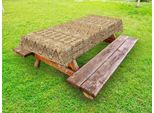 Abakuhaus Tovaglia Orient Outdoor, Motivo Folkloristico Arabo In Pizzo, Design Tradizionale Con Elementi Mediorientali, Color Crema Albicocca, 145X265 Cm