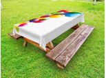 Abakuhaus Tovaglia Da Compleanno Per Esterni, Celebration Palloncini Colorati Con Riflessi Sorpresa Festiva Occasione Gioiosa, Multicolore, 145X210 Cm