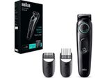 Braun Beardtrimmer 3 BT3411 Regolabarba Cordless Uomo Nero