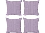 Abakuhaus Set Di Federe Astratte (4 Pezzi), Motivo Primaverile Blooming, Stampa Digitale Moderna Su Entrambi I Lati, 45 Cm X 45 Cm, Multicolore