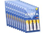 40X Batterie Varta Energy Almn Aa 1,5V Mignon In Blister Da 4 Pezzi