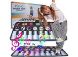 Malplay Tappetino Musicale Tappetino Di Danza Giocattolo Interattivo Molte Modalità Tastiera Bambini Da 3 Anni, Giallo
