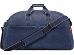 Reisenthel Borsa Da Viaggio Borsa A Tracolla Overnighter Weekender Herringbone Dark Blue Blu Scuro