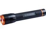 Black+Decker Torcia Led 350 Lumen - 6W - 200M Di Portata - 3 Modalità Di Luce: Alta, Bassa, Pulsante - Nero/Arancione