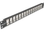Delock 19? Keystone Patchpanel 16 Port 1 He Schwarz (66758)