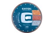 Disco Diamantato Extol Industrial 8703047, Turbo Thin Cut, Taglio A Secco E A Umido, O 250X25,4X2Mm
