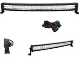 Striscia Luminosa A Led, Design Curvo, Illuminazione Per Veicoli Fuoristrada, 32 Pollici Con Cavo
