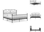 Vidaxl Struttura Letto In Metallo Nero 180X200 Cm - Letti E Strutture Letto