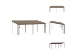 Vidaxl Padiglione A Muro 6X3X2,5 M Taupe - Padiglioni E Tende Per Feste