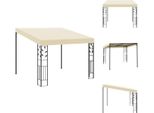 Vidaxl Padiglione A Muro 3X3X2,5 M Bianco Crema - Padiglioni E Tende Per Feste