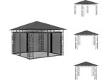 Vidaxl Padiglione Con Zanzariera 3X3X2,73 M Antracite 180 G/M² - Padiglioni E Tende Per Feste