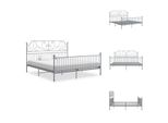 Vidaxl Struttura Letto In Metallo Grigio 200X200 Cm - Letti E Strutture Letto