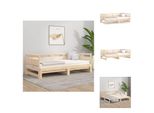Vidaxl Letto Da Giorno Allungabile In Pino Massiccio 2X(80X200) Cm - Letti E Strutture Letto