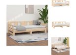 Vidaxl Letto Da Giorno Allungabile In Pino Massiccio 2X(90X200) Cm - Letti E Strutture Letto