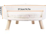 Divano Letto Per Animali Domestici, Poltrona Per Gatti Rialzata, Cuscino Rimovibile, 41,5 Cm