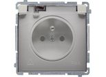 Presa Singola Con Messa A Terra, Smerigliata IP44 Basic BMGZ1B.01/29A Contatto-Simon