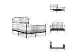 Vidaxl Struttura Letto In Metallo Nero 140X200 Cm - Letti E Strutture Letto