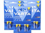 20X Varta 4903 Longlife Power Aaa Micro Batterie Im 4Er Blister