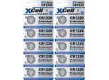 10X Xcell Litio A Bottone CR1220 3V/40Mah (2X Confezione Da 5)