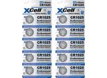 10X CR1025 Xcell Al Litio A Bottone 3V/25Mah (2X Confezione Da 5)