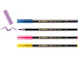 Edding 4-1340-4-3 Edding 1340 Glitzer Brush-Pens Farbsortiert, 4 St.
