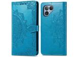 Cover Per Fairphone 5 - Pelle Finta Imoshion - Patta Ribaltabile Imoshion - Colore Turchese