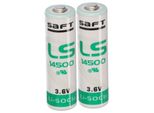 2X Batteria Saft Al Litio 3,6V LS14500 Aa - Cellula