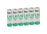 6X Batteria Saft Al Litio 3,6V LS14500 Aa - Cellula